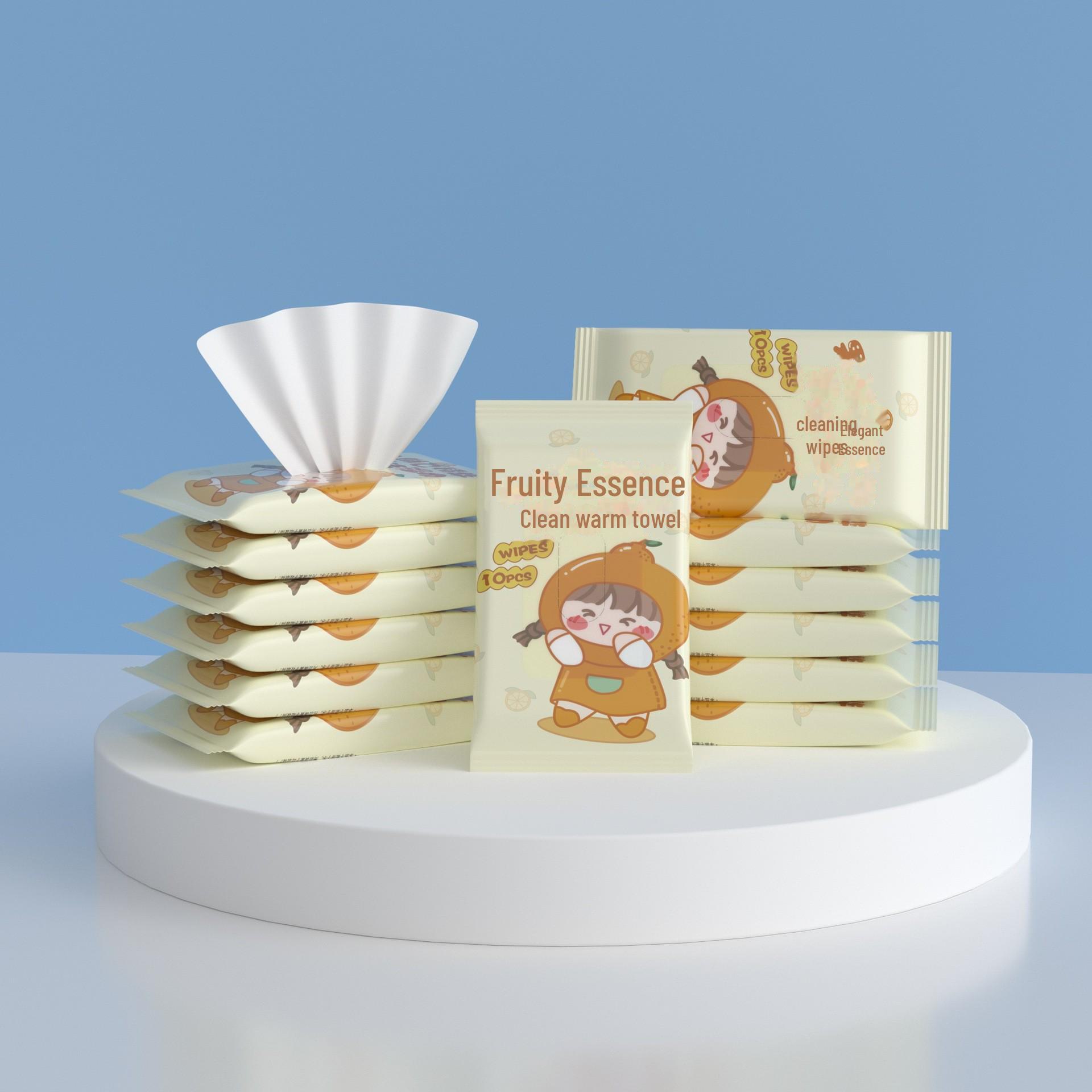 

Мягкие влажные салфетки для рук и рта младенцев из хлопка - бережная очистка для малышей Avocado 10 pieces