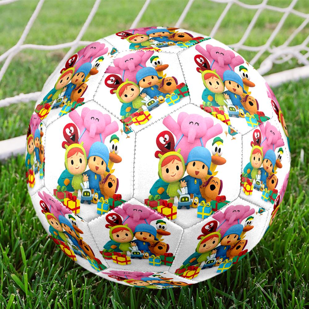 Pocoyo Theme Size 5 Soccer Ball, Suitable for Both Indoor and Outdoor Matches, a Gift Suitable for Everyone.