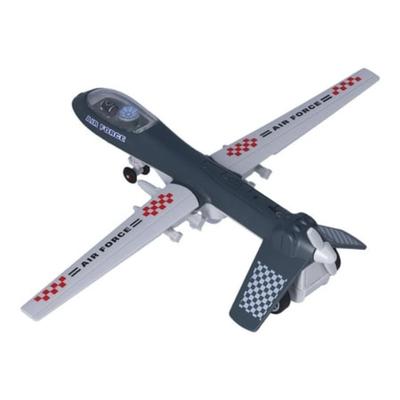 Modell der US Air Force aus Druckgussmetall mit Pullback-Action sowie Musik und Licht für Kinder