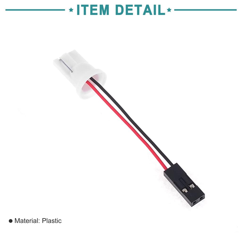 ACROPIX Carcasă Conector Soclu Lampă Stop Frână Universal T10 Negru 20 buc