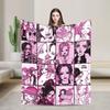 Nana X Hachi Nana Osaki Anime Blankets Velvet Printed  Multi-function Ultra-Soft Throw Blanket for Home Outdoor Bedding Throws