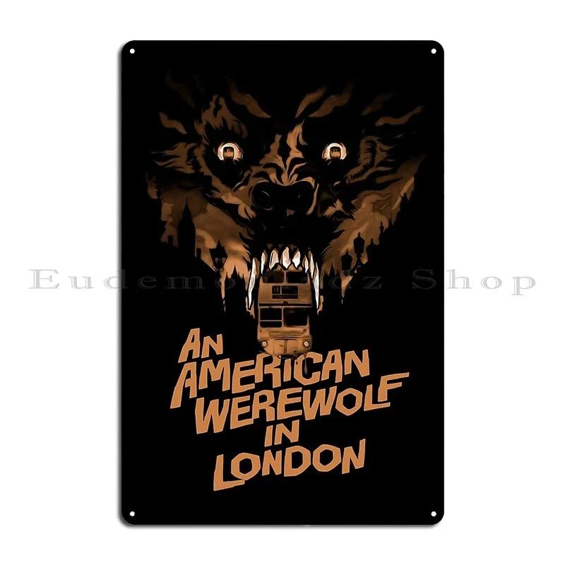 An American Werewolf In London John Landis Horror Classic Metal Plaque Personalized Club Wall Decor Designing Tin Sign Poster