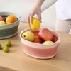 Kitchen Telescopic Folding Drainage Basket Fruit Basket With Handle Folding Travel Home Vegetable Washing Basket Fruit Basket