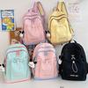 School bag student small backpack new girl travel light solid color popular small school bag high school student backpack