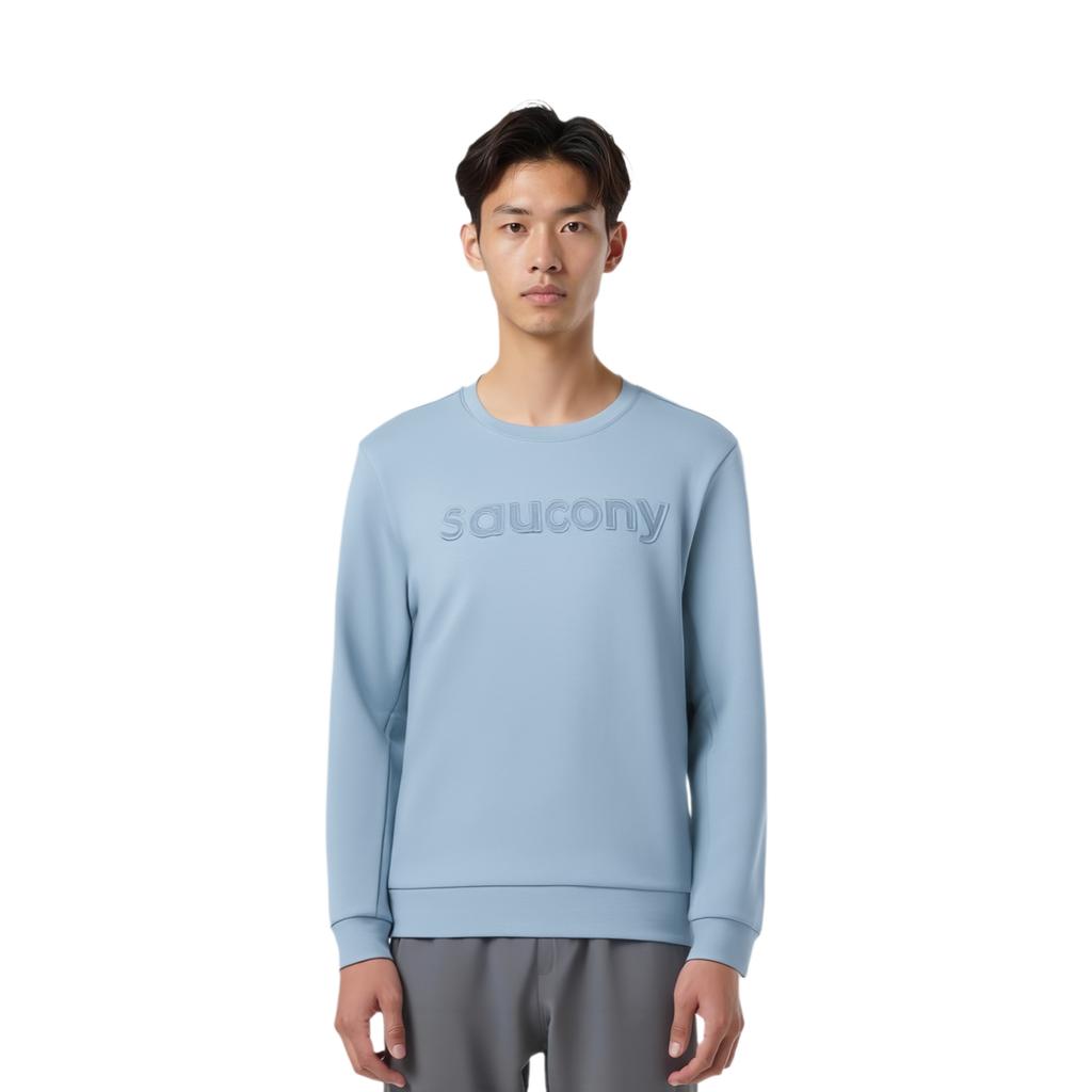SAUCONY Modern Binzhou Series Logo Letter Crew Neck Long Sleeve T-Shirt Men Tops SA2250SW91C-BL159
