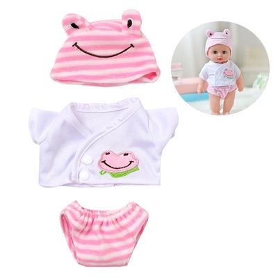 30cm Sommer Spaß Reborn Puppenkleidung: Kaninchen & Frosch Outfit für American Girl Puppe