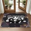 Deep Purple Design Crystal Velvet Rug Soft Decorative Mat for Bedroom Entrance