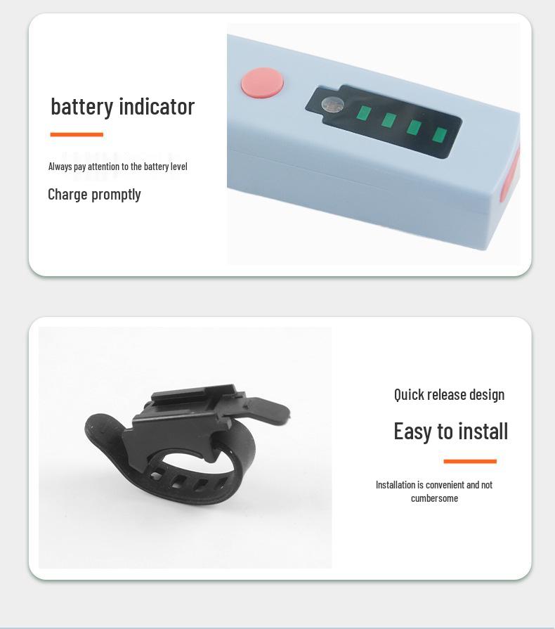 Rechargeable Smart Sensor Bicycle Light for Night Riding