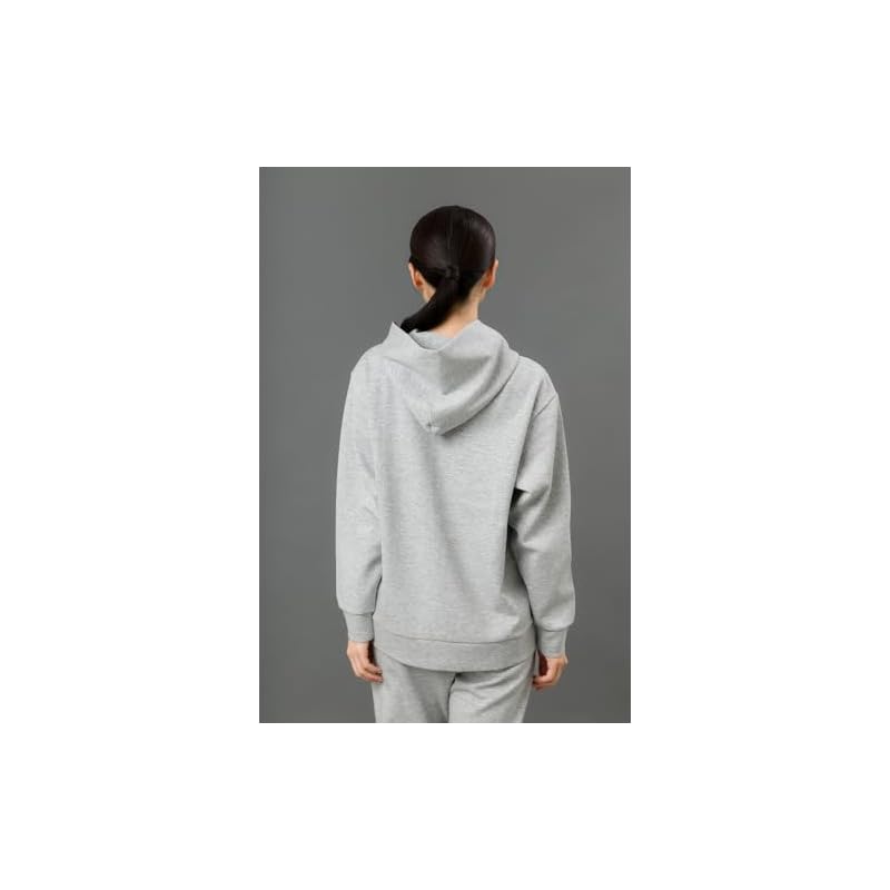 MIKASA Loose Pullover Hoodie, Gray, Size S (Unisex) 2630-GRS