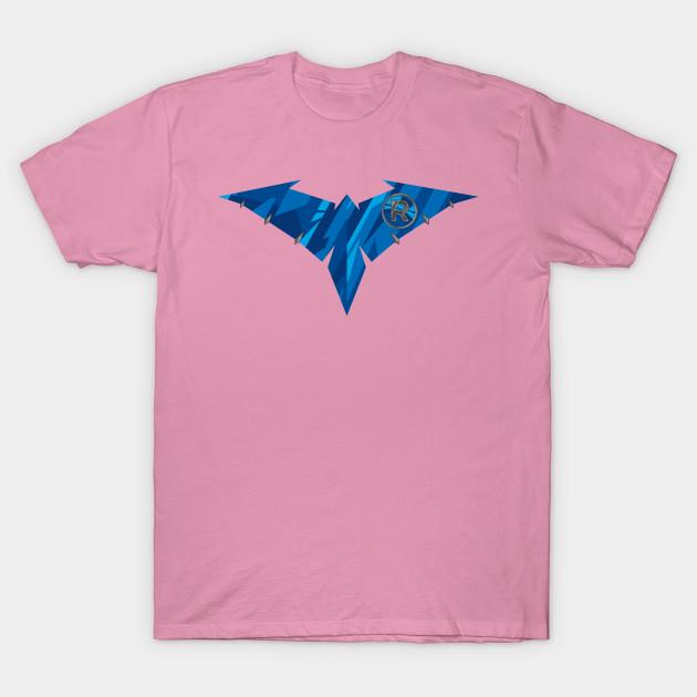 T-Shirt Damen Nightwing X Robin Harajuku Print Kawaii T-Shirt Sommer Kurzarm Damen T-Shirt Top T-Shirt