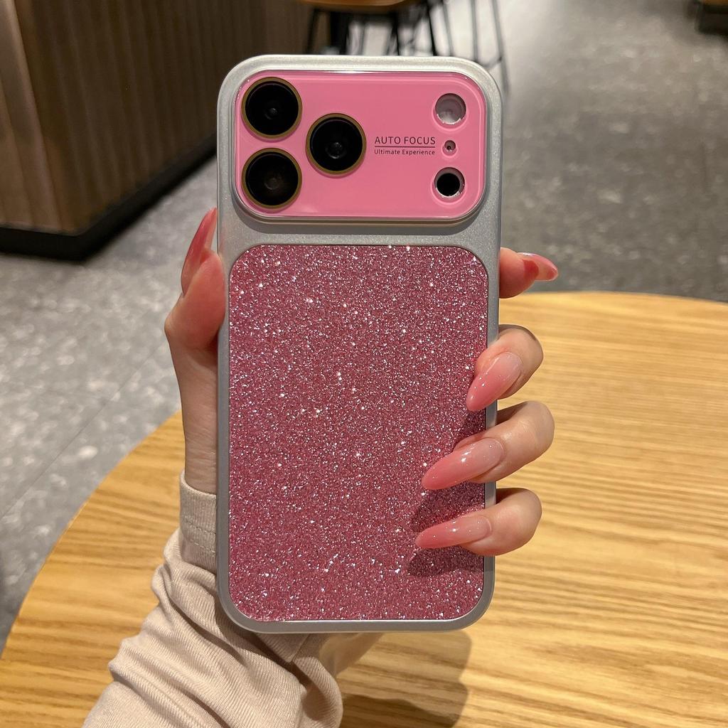 Korean Glitter iPhone 17 Pro Max Case: Full Coverage & Large Window