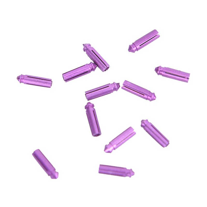 

12 шт. Алюминиевый сплав Защита оперения дротиков Аксессуары фиолетовый