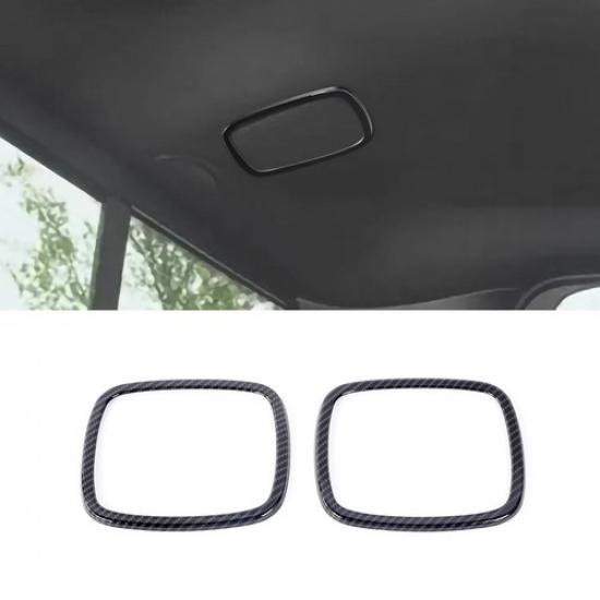 2PCS Carbon Fiber Rear Roof Speaker Trim Rings for RAM TRX -24 Accessories