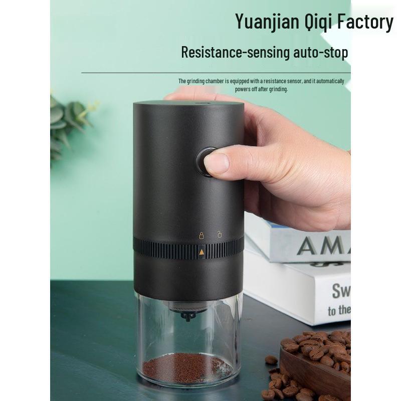 Portable Electric Coffee Bean Grinder - Manual Small Coffee Grinder