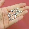 10Pcs Stainless Steel Fish Shape Spacer Beads Metal Loose Beads Charms DIY Handmade Jewelry Making Bracelet Earring Craft