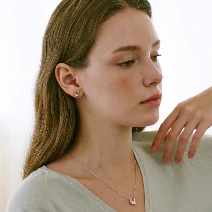 925 Silver Inmost Heart Earrings
