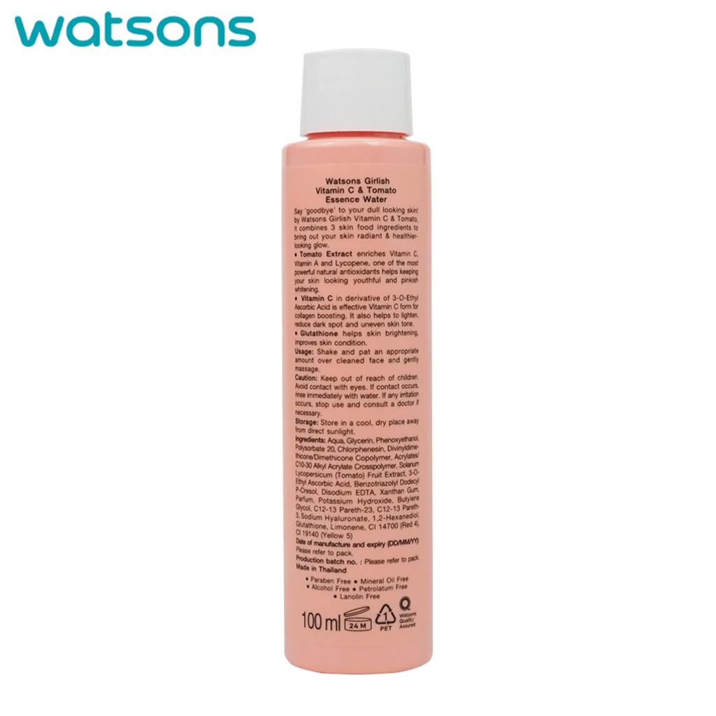 Watsons Love My Glow Girlish Vitamin C Tomato Essence Water, Bright It Up, 100 ml.