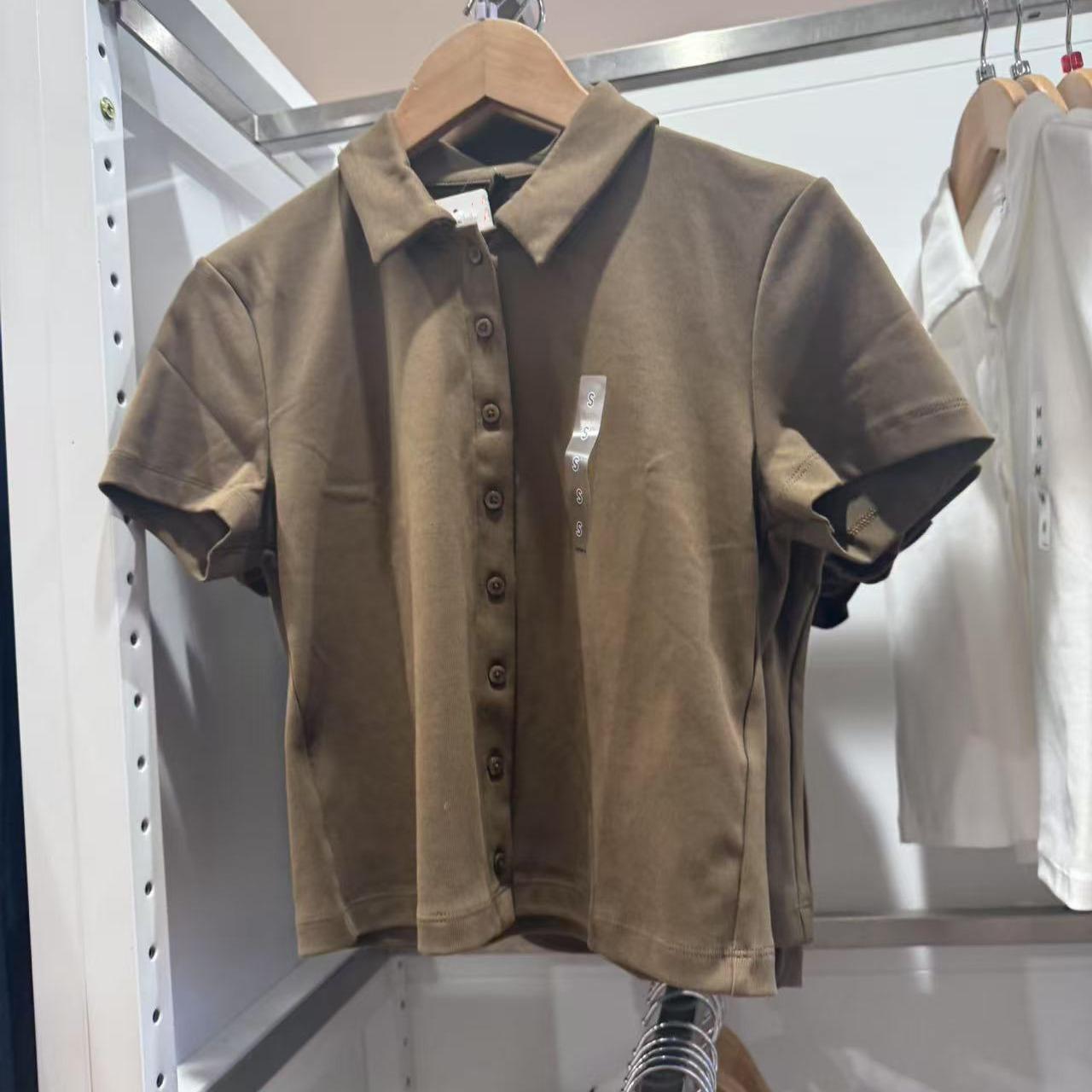 

Женская футболка поло облегающего кроя в японском стиле - Сладкая и острая, Коллекция Лето 2025 Medium коричневый