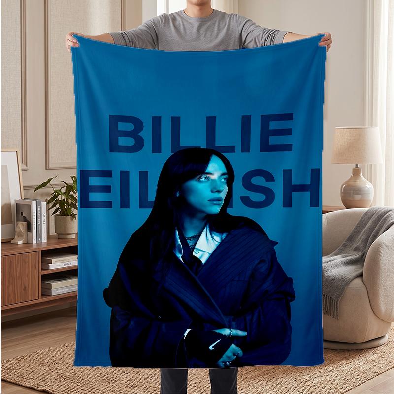 Billie Eilish Soft Warm Flannel Blankets Comfortable Blanket for Home Decoration Gifting