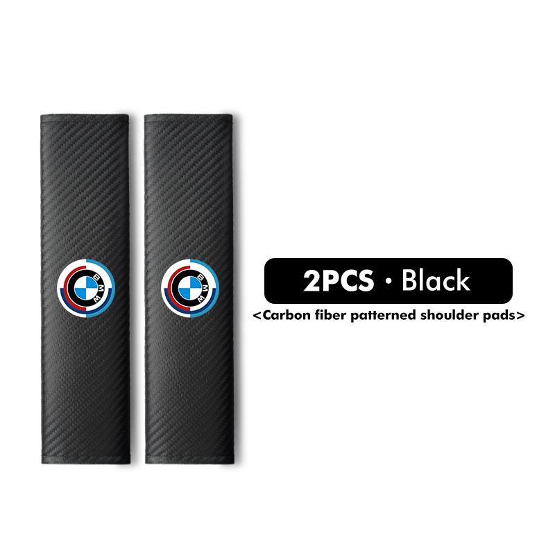 Carbon Car Seat Belt Cover Shoulder Protector Accessories For BMW Performance X1 M3 M6 F01 F02 E34 E36 E60 F10 F20 X6