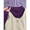 Women's Elegant Semi-High Neck Soft Knitted Pullover Sweater for Autumn and Winter