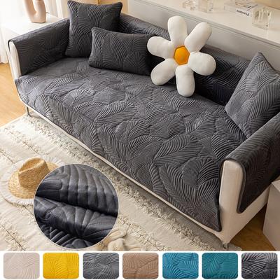 Modern Sofa Covers Sofa Towel Solid Color Non -Slip Couch Sofa Slipcovers Cushion Furniture Protection Sofa Cover For Living Room