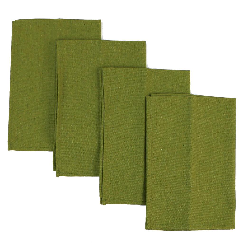 Set of 4 Cotton Linen Dinner Napkins 40x40cm Heavy Cloth Fabric Table Placemats Washable Durable For Party Holiday Wedding Decor