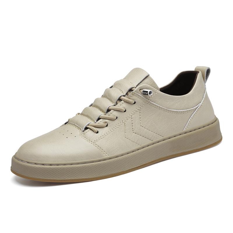 All Seasons Stylish Skateboard Footwear New Mens Business Casual Shoes Genuine Leather Tenis Masculino Lightweight Driving Shoes