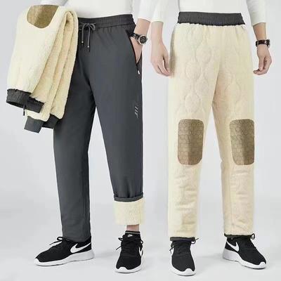 Nové hřejivé samonahřívací kalhoty plus fleece velká velikost nové zateplené kalhoty zimní jehněčí sportovní kalhoty
