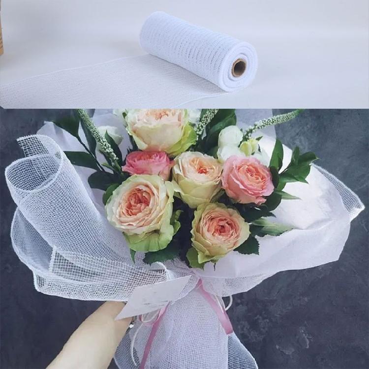 Thanksgiving PolyMesh Ribbon Metallic Mesh Ribbon Decor Mesh Roll DIY Candy Box