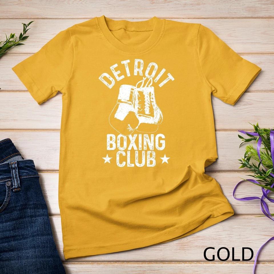 Mens Boxing Detroit Michigan Vintage Boxing Club Boxer T-Shirt Unisex T-shirt 3 S