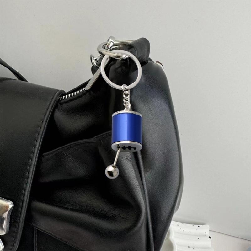 Stylish Alloy Shifts Keychain For Car Enthusiasts Universal Gear Keyring Accessory Lightweight Travel Essential