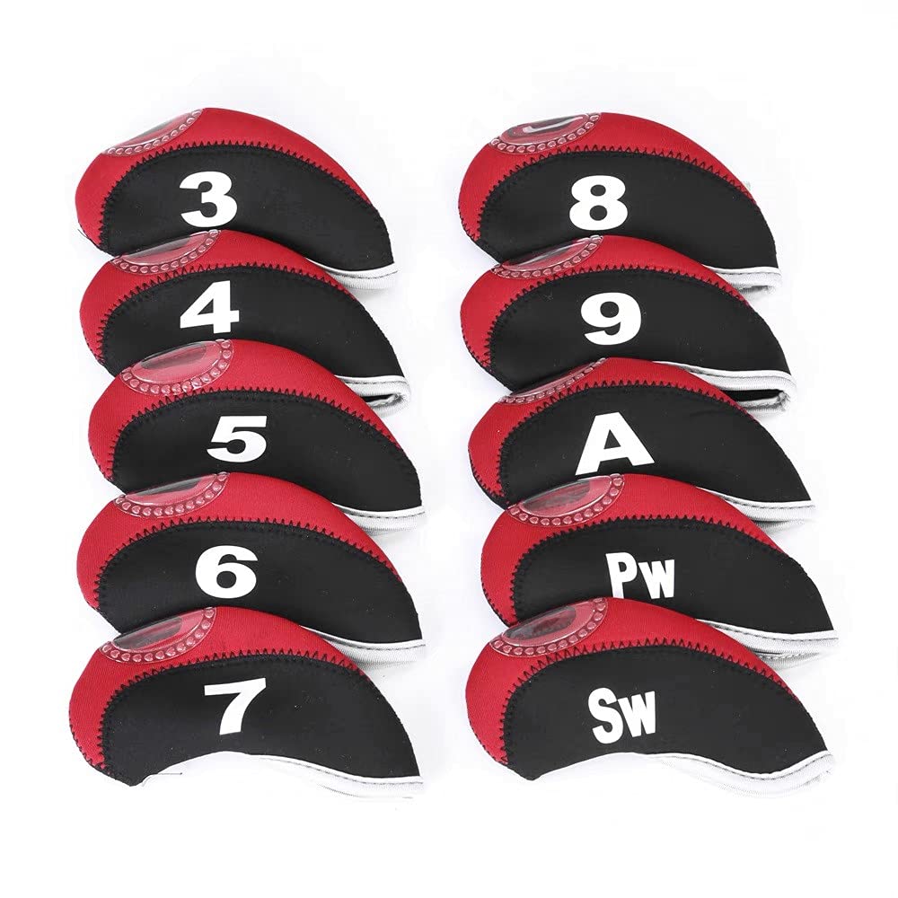 [TSUCIA] Iron Cover Golf Numbered Head Cover Set of 10