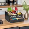 F26C Stylish Coffee Station Organizers Accessory for Kitchen and Office Countertops