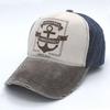 European and American fashion anchor retro and old washed baseball cap, sunshade cap, men's and women's hats, alphabet hat