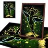 Full Round Diamond Painting The Glowing Elf In The Dark Night Art Rhinestone Picture Mosaic DIY 5D Cross Stitch Embroidery Home Decoration