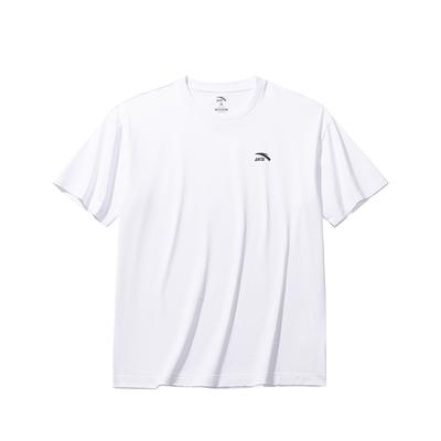 Comfortable Breathable Solid Color Round Neck Versatile Short Sleeve T-Shirt Men Tops Pure-White 972528125-1