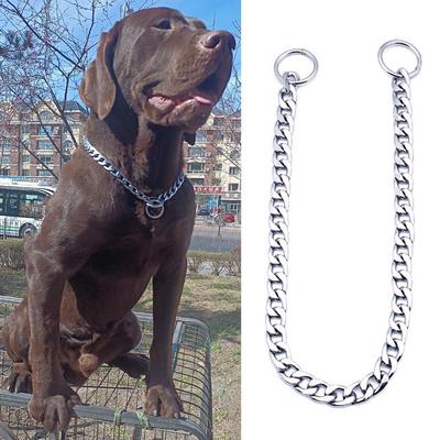 Collare a Catena in Acciaio Inossidabile per Cani Regolabile Accessori per Animali Domestici Collare a Punte Piatto per Bulldog Francese Pitbull Collare per Animali Domestici