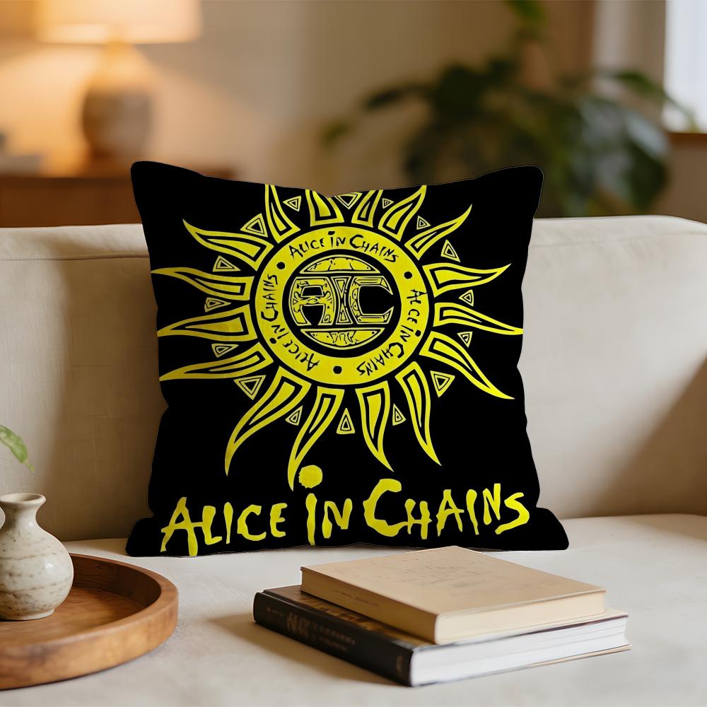 

Album AAlice In Chains Cushion Cover Short plush pillowcase for bed sofa carwashable 30x30cm