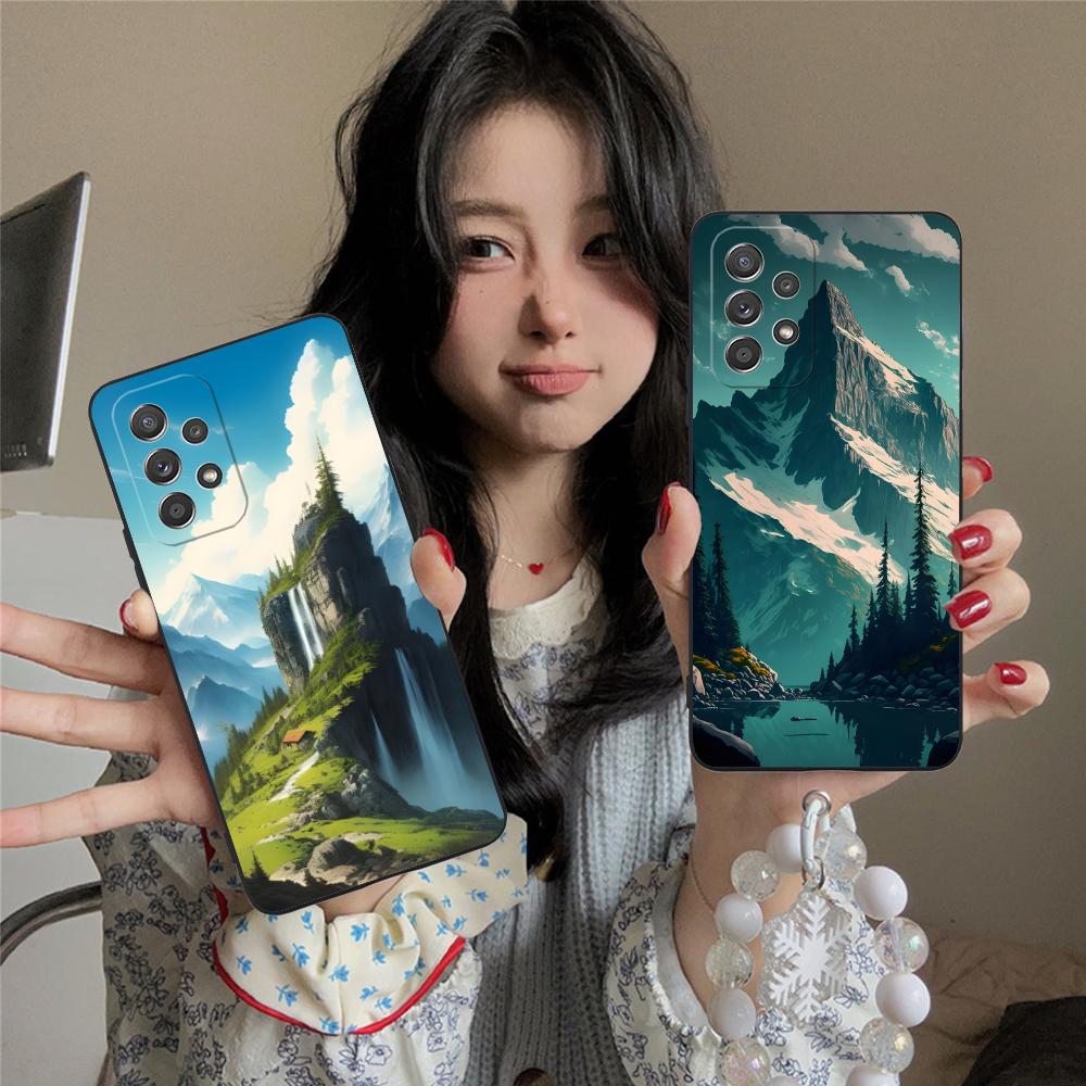 Mountain Forest Mobile Phone Case for Samsung Galaxy A56 55 54 53 52 51 36 35 34 23 16 15 5G Colorful Cover Luxury Pretty Cover