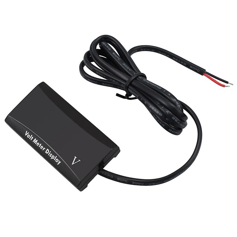L10A 12V Battery Voltmeter Display Digital Voltmeter LED Indicator Universal For Car Motorcycle Voltage Meter