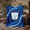 Preston North End Football Print Flannel Blanket Soft Warm Sofa Bed Throw Blanket For Home Office Bedroom