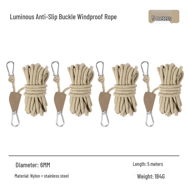 Außenzelt-Abspannleinen mit Spannern