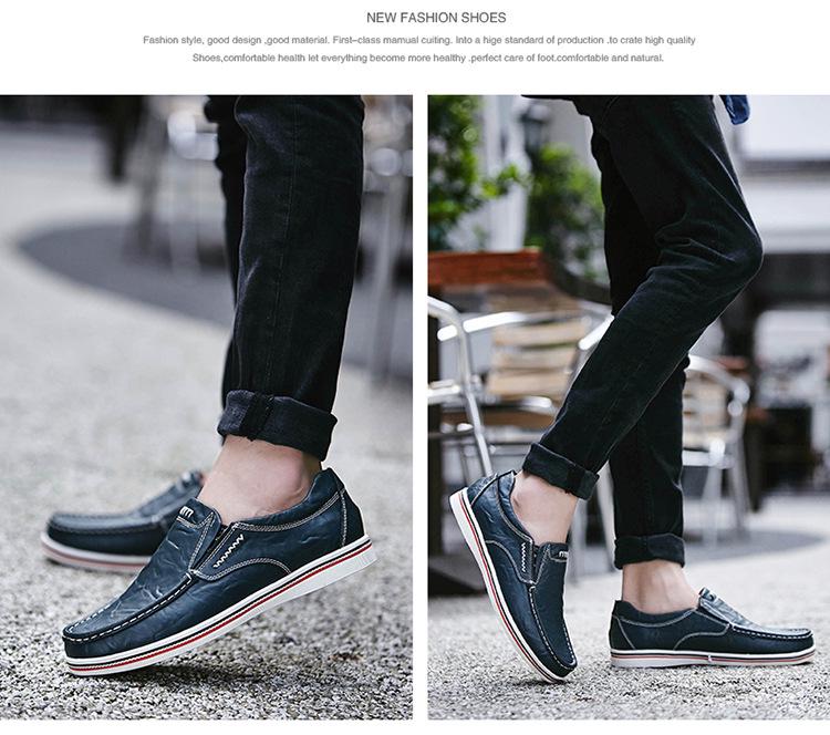 Sapatos Mocassins de Couro Masculinos Plus Size - Sapatos Formais e Casuais para Escritório.