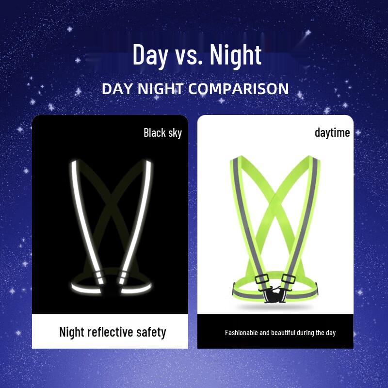 High-Visibility Reflective Elastic Safety Vest