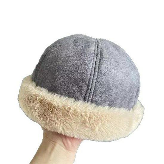 Retro Wildleder Plüsch Yuppie Kappe - Trendige Unisex Herbst/Winter Mütze
