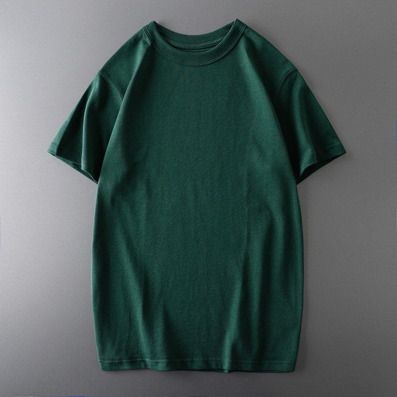 Amekaji 300G Heavy Weight T-Shirt Men's Short Sleeve Summer American Cotton Base Shirt Export Men's Clothing Cotton T-shirt