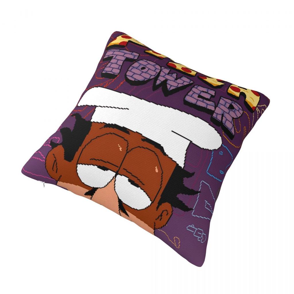 Pizza Tower Game Lover Pillowcases Accessories Printing Cushion Cover Throw Pillow Cover Seater Decorations Square Multi Size