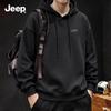 JEEP Men's Heavyweight Loose Fit Hooded Sweatshirt