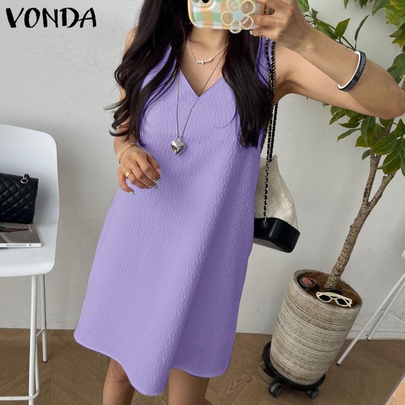 

Женские однотонные короткие платья VONDA с ​​v-образным вырезом 2XL белый